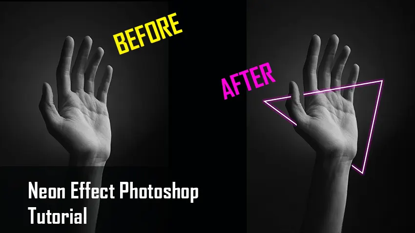 neon effect Photoshop