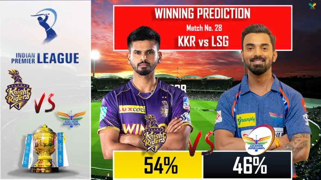IPL 2024 KKR vs LSG Winning Prediction