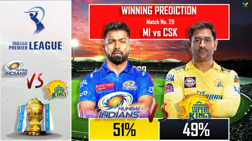 IPL 2024 MI vs CSK Winning Prediction