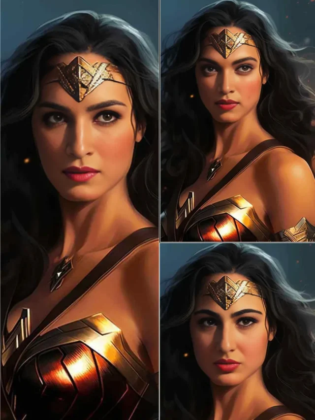 Bollywood Actress as Wonder Woman with AI